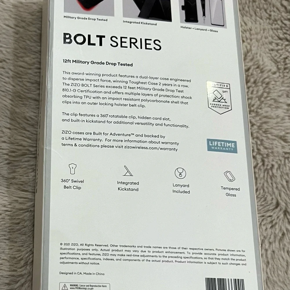 Zizo Bolt Series Designed for‎ T-Mobile Revvl-V Phone Case